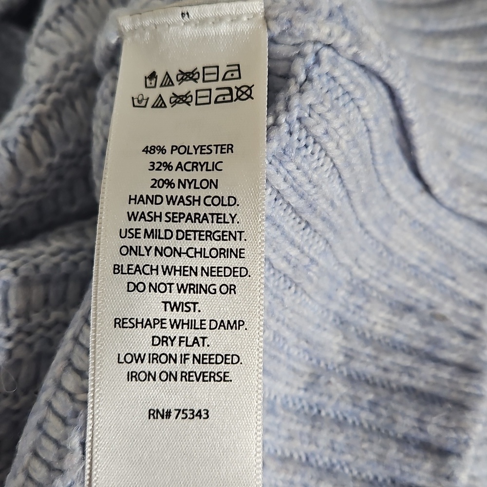 Sincerely Jules Cropped Ribbed Sweater Size Large - Picture 5 of 5